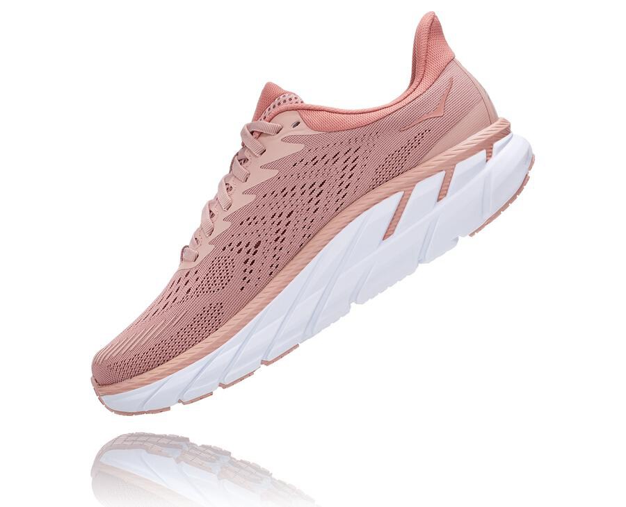 Hoka One One Koşu Ayakkabısı Kadın Pembe - Clifton 7 - PV7291603